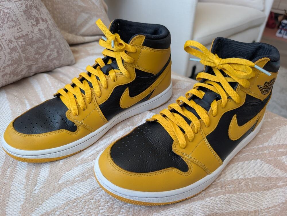 Nike Air Jordan 1 Golf High Pollen DQ0660-700 Yellow Black